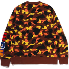 1ST CAMO SHARK CREWNECK SWEATSHIRT MENS