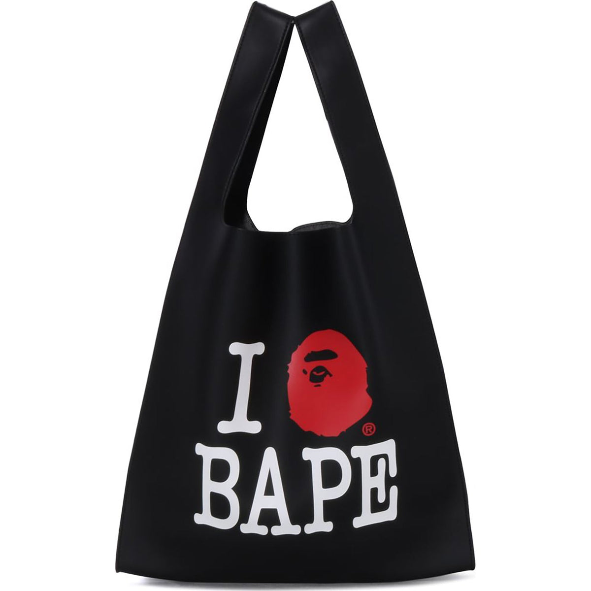 I LOVE BAPE PU LEATHER BAG LADIES