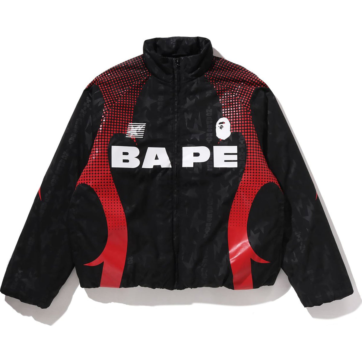 ABA FRAME MONOGRAM JACQUARD MULTI LOGO PADDED JACKET MENS
