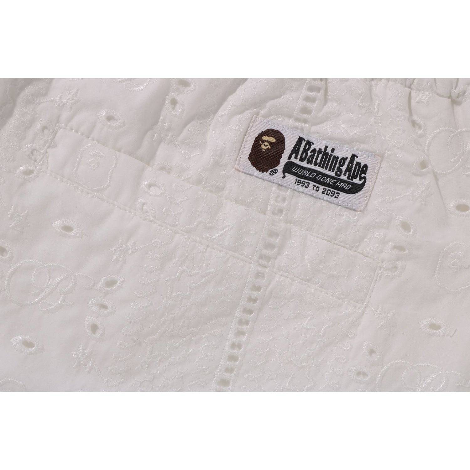 EMBROIDERY RELAXED FIT SHORTS MENS