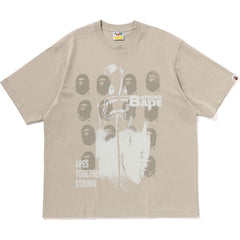 SPRAY PRINT MULTI LOGO RELAXED FIT TEE MENS