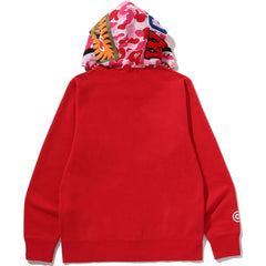 ABC CAMO SHARK FULL ZIP HOODIE MENS